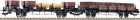 581102 Fleischmann Set of 2 Flat cars with load
